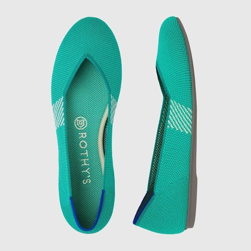 Rothy's Green and Blue Flats